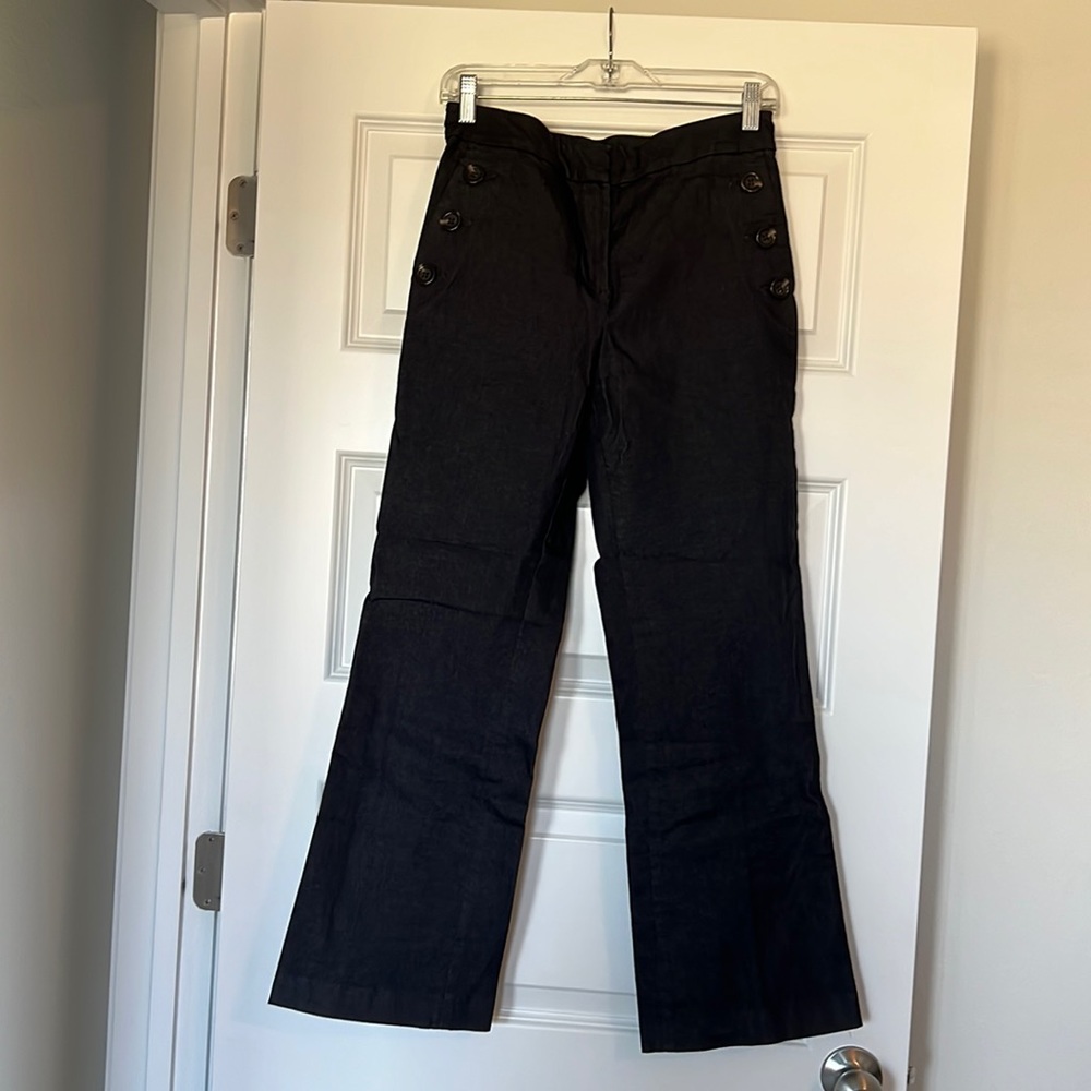 Ann Taylor dark denim, sailor flare pant